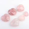 High quality natural crystal heart shaped rose quartz transparent apatite