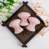 Natural Crystal Rose Quartz Mushroom Shape Face Body Beauty Jade Massager