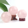 Crystal Craft Natural Healing Gemstone Rose Crystal Ball