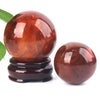 natural crystal polished sphere  red agate carnelian ball for feng shui