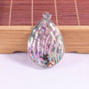 Natural Abalone Shell Water Drop Necklace Pendant Women Jewelry Gift