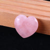 30mm Charms natural stone heart shape Healing rose quartz pink crystal heart gemstone for home decoration gift