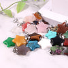 Wholesale Charms Natural Crystal Stone Stainless Steel Moon and Star Pendant for Jewelry Making Necklace