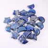 30mm Charms Natural Hand Carved Lapis Lazuli Crystal Crafts Crystal Carving Star Moon Gemstone Ornament For Home Decoration