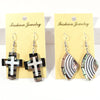 Handmade Abalone Shell Silver Hook Dangle Earrings