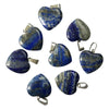 Wholesale Fashion Natural Lapis Lazuli Love Heart Stone Pendants for DIY Jewelry making 20mm