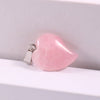 Quartz Crystal Glass Heart Crystal Healing Stones Crystal Heart Pendant