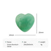 20mm Natural crystal green aventurine heart gemstone stone mini heart crystals healing stones for jewelry making