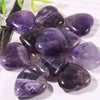 25mm Charm Natural Amethyst Heart Healing Crystal Gemstone