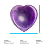 Heart Worry Stone crystal Thumb Gemstone Natural Healing Rose Quartz Amethyst Massage Chakra Heart Shape Worry Stone 40mm