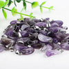 Moon Shape Natural Amethyst Pendant For DIY Jewelry Making