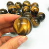 Natural Healing Quartz Crystal Ball Feng Shui Small Tiger Eye Stone