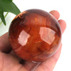 natural crystal polished sphere  red agate carnelian ball for feng shui