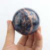 Natural crystal ball sphere blue sodalite crystal spheres for healing