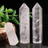 Healing Stone White Quartz Tower Wand Crystal Hexagon Pillar Ornament