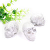 Natural Quartz Crystal Skull Healing Stone Carving Crafts Home Decoration