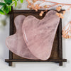 Natural Crystal Rose Quartz Jade Gua Sha Facial Body Massage Tool