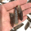 natural rough crystal point smoky quartz raw tower for healing stone