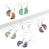 Gemstone Pendant Natural Amethyst Tiger Eye Moon Crystal Jewelry Earrings