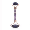 Double Headed Roller Natural Amethyst Facial Massage Scraping Beauty Tool