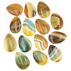 Natural Striped Agate Pendant Carved Multi-Shaped Semi-Precious Chakra