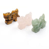 2 Inch Natural Crystal Dragon Statue Stone Jade Dragon Ornament