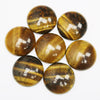 Natural crystal flat back stone round CAB CABOCHON beads for DIY jewelry ring massager making