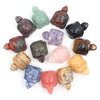 1.5 inch Natural Crystals Healing Stone Carved Animal Turtle Figurines Statue Crystal Stone Crafts For Home Decoration