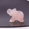 1.5inch Natural gemstone animal carving crystal elephant figurines elephant statue small stone crafts