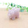 Natural Quartz Crystal Carved Animal Home Decor Gift Flying Pig