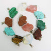Natural chakra hand carved crystal Reiki Healing skull angel bear animal charm stone pendant wholesale handmade for men