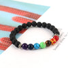 Wholesale 8mm beads crystal chakra bracelet custom gemstone bracelet