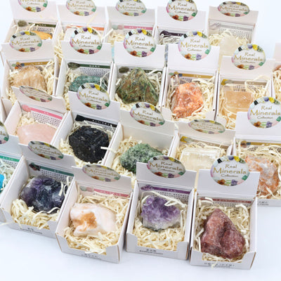 Wholesale Customization Natural Healing Crystal Box Sets, Tumbled Different Mineral Rock Set Crystal Box