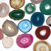 Wholesale colorful agate slice agate coaster