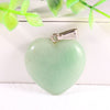 30mm Big natural quartz crystal stone heart pendant for jewelry making charms trendy accessories