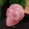 2inch Mixed Color Natural Healing Gemstone Crystal Carved Head Skulls Ornament for Home Decoration Carving Crafts