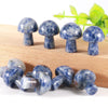 Wholesale natural hand carved crystal mushroom folk crafts reiki gemstnone crystal small size mushroom Home Decoration Gift