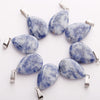 Natural Gemstone Pendant Bead Crystals Healing Stones Necklace Water Drop Pendants Charms For Jewelry Making