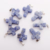 Fashion Natural Gemstone Wholesale Healing Crystal Cross Pendant Necklace Jewelry Cross Pendant