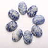 Wholesale 15x20mm natural gemstone loose beads mixed stone oval flat back stone cabochon for ring bracelet making