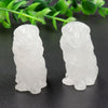 1.5 Inch Natural Crystal Carved Animal Lion Statue Stone Home Decor