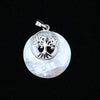 Natural Abalone Pearl Seashell Animal Oval Pendant Necklace Jewelry