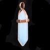 Natural Quartz Crystal Hexagon Pendant Charms Hexagonal Healing Reiki Point Pillar Pendulum Stone Pendants for Jewelry Making