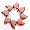 Natural Quartz Crystal Gemstone Bead Pendant Healing Crystal Heart Stone Pendant Bulk Charms For Jewelry Making