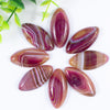 Flat Back Gemstone Bead Rainbow Stripe Dragon Agate Marquise Cabochon
