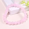 Natural 8mm Ball Bead Bracelet Ladies Natural Crystal Bracelet Bulk