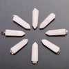 Wholesale assorted charms natural crystal beads pendant natural stone Hexagon Rhombus pendants for jewelry making