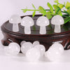 Wholesale natural hand carved crystal mushroom folk crafts reiki gemstnone crystal small size mushroom Home Decoration Gift