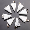 Wholesale Charms assorted crystal beads pendant natural stone triangle pendants DIY jewelry making for women