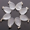 Natural Gemstone Pendant Bead Crystals Healing Stones Necklace Water Drop Pendants Charms For Jewelry Making